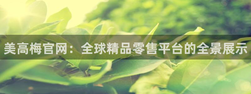 壹号娱乐体育f开户：美高梅官网：全球精品零售平台的全景展示